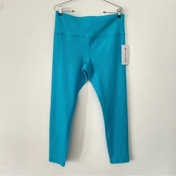Athleta Elation Ultra High Rise Rib Legging Bora Bora/Aqua size xl - Picture 7 of 12